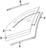 8087121R61 - : Side Molding for Nissan Image