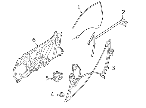 Glass - Door for 2023 BMW M440i #0