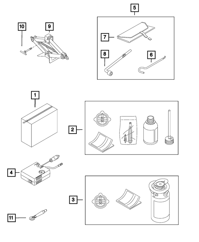 68313987AA - Wheels: Tool Bag for Mopar Image
