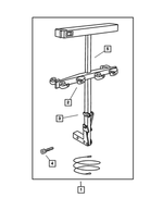 82204455 - Mopar Accessories - Component Parts: Ski - 4 Pair Carrier Kit for Mopar Image