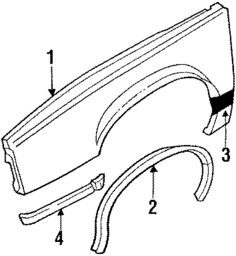 Fender & Components for 1986 Buick LeSabre #0