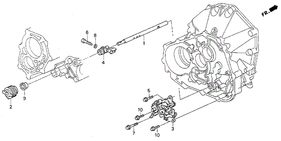 MT Shift Rod - Change Holder for 1993 Acura Vigor #0