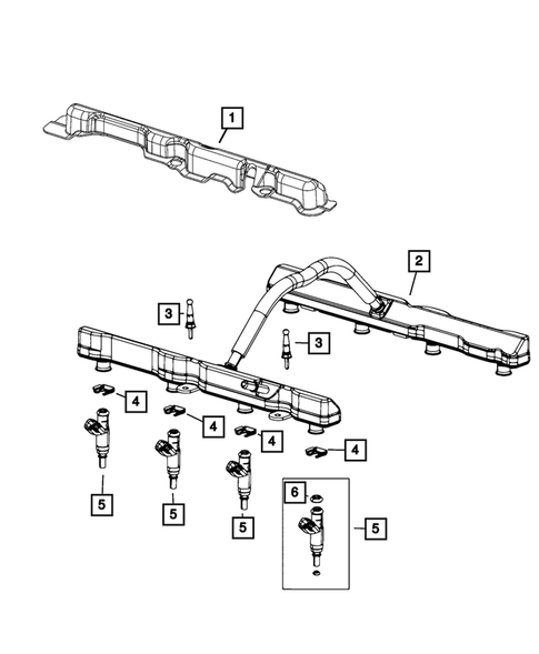 Fuel Rail and Injectors for 2024 Dodge Durango #0