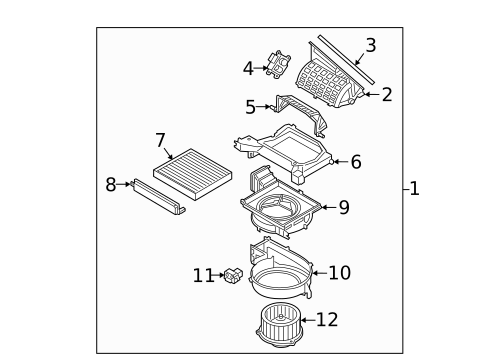 Blower Motor & Fan for 2019 Hyundai Veloster #0