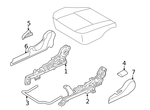 Tracks & Components for 2002 Mitsubishi Lancer #1