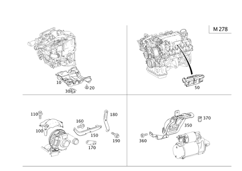 Shielding and Soundproofing At Engine, Transmission, Front Axle Transmission for 2015 Mercedes-Benz E550 #0