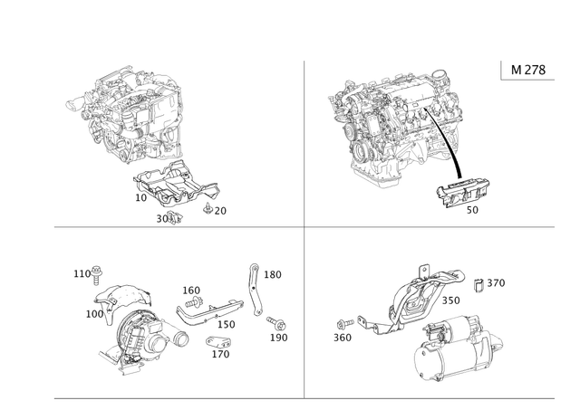 2782262185 - Attachment Parts for Units: Noise Insulation for Mercedes-Benz Image image