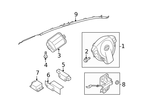 Air Bag Components for 2010 Nissan Sentra #0