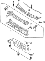 66100F4337 - Body: Cowl Top Panel for Nissan: 200SX, Sentra Image