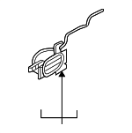 812212D000 - Body: Handle for Hyundai: Azera, Elantra, XG300, XG350 Image