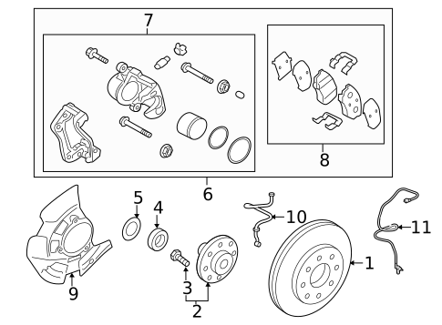 Front Brakes for 2012 Hyundai Azera #0