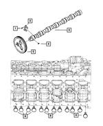 4429227 - Engine 5.9L Six Cylinder (Diesel): Hex Flange Head Bolt, Mounting for Dodge: Ram 2500, Ram 3500 | Ram: 2500, 3500 Image