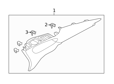 Interior Trim - Quarter Panels for 2015 Hyundai Azera #0
