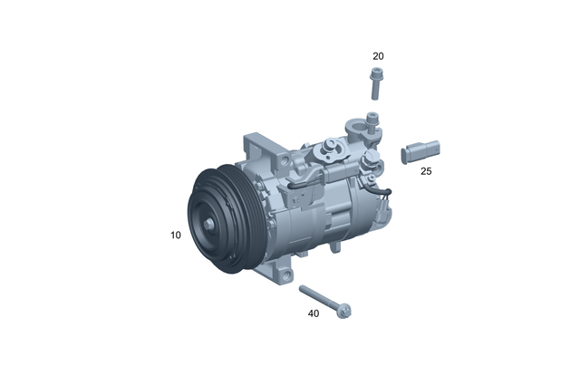 830410264 - Heating and Ventilation: Refrigerant Compressor for Mercedes-Benz Image image