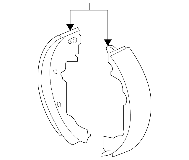 Matick Shoes 2007-2017 GM Rear Parking Brake Shoe 96626083 | Shop Matick Buick GMC