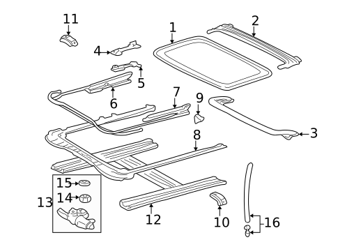 Sunroof for 1999 Toyota Sienna #0