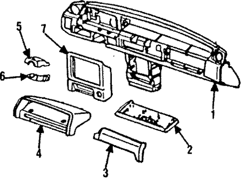 Instrument Panel for 1985 Mazda 626 #0