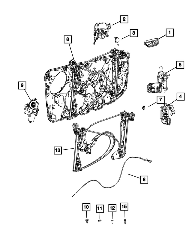 68585924AA - : Exterior Door Handle Bracket, Right for Mopar Image