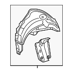 8J7809052E - : Outer Wheelhouse for Audi: TT, TT Quattro, TTS Quattro Image