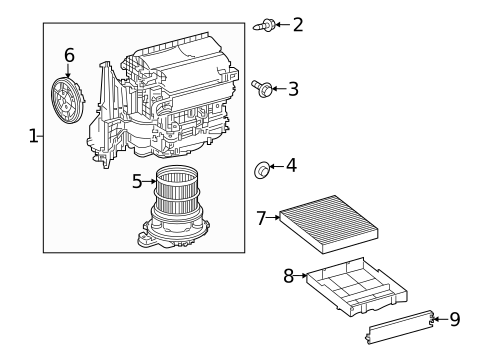 Blower Motor & Fan for 2022 Lexus NX350h #0