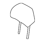 88700R6310PZS - Body: Headrest for Hyundai: Santa Fe Image