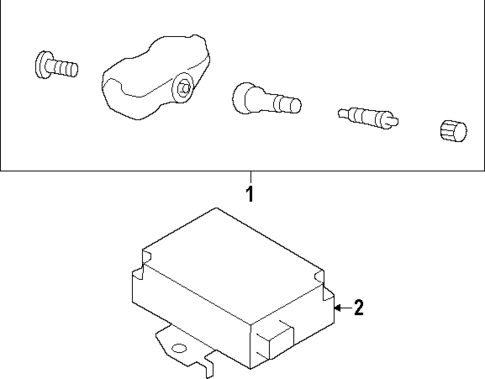 Tire Pressure Monitor Components for 2023 Toyota GR86 #0