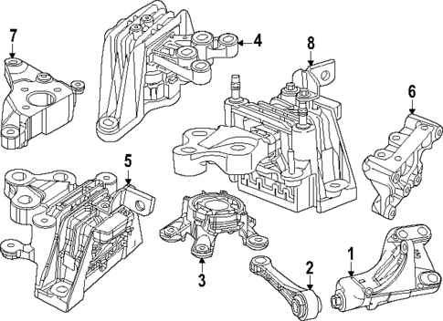 Engine & Trans Mounting for 2022 Chrysler Pacifica #1