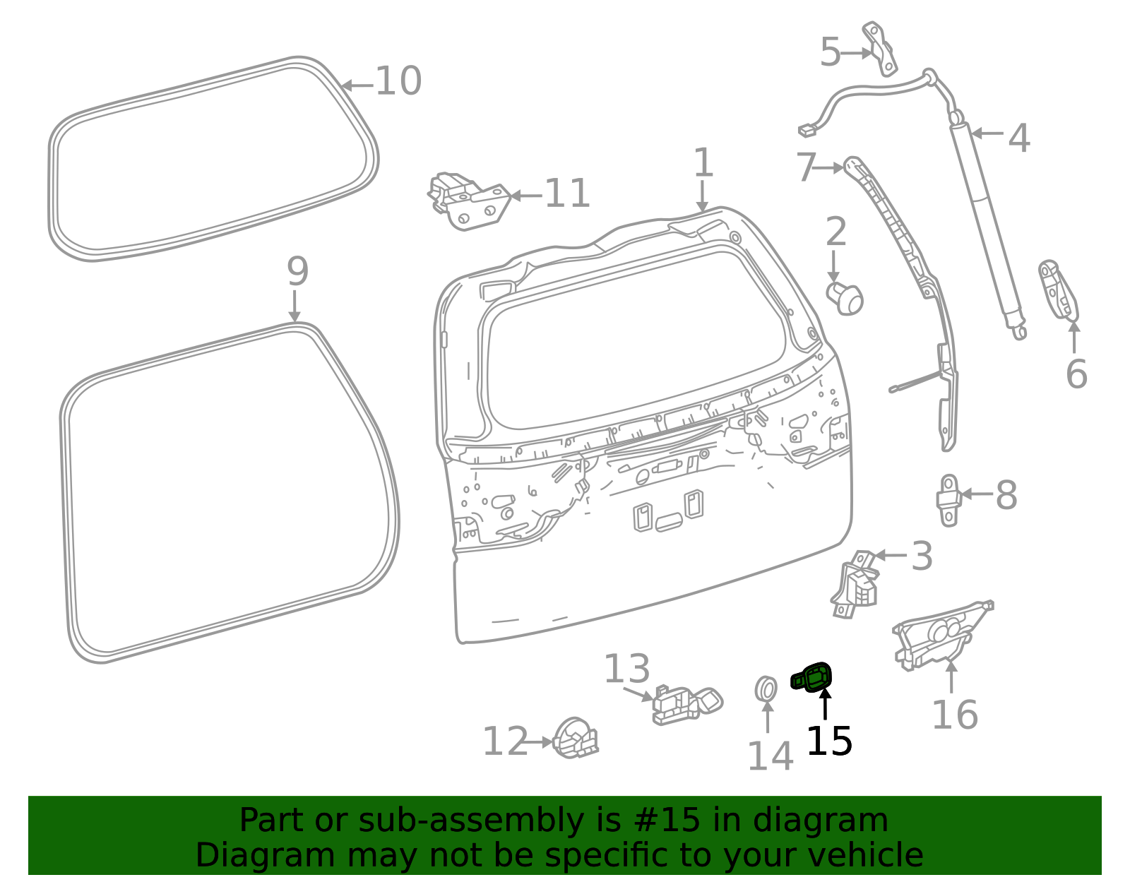 67767-60040 - High-Quality Tailgate Gap Cover for 2024-2025 Lexus GX550 ...