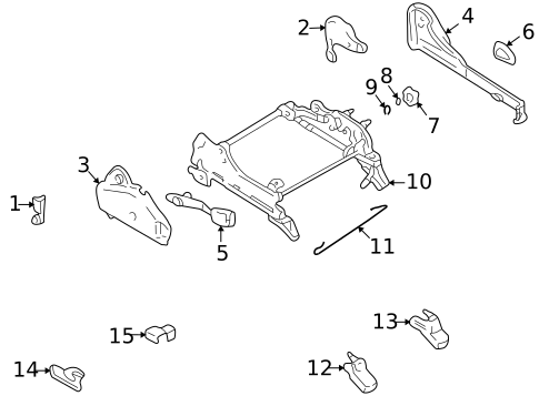 Tracks & Components for 2003 Mazda Protege5 #1