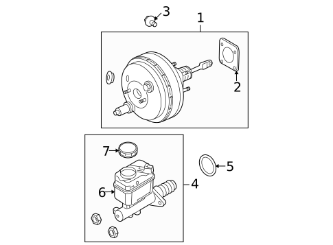 Master Cylinder - Components On Dash Panel for 2009 Lincoln Navigator #0