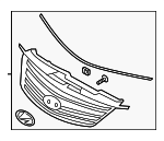 863503V000 - Body: Upper Grille for Hyundai Image