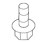 544590M03A - Body: Bumper Cover Bolt for Nissan Image
