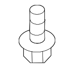 85666255A - Body: License Bracket Screw for Nissan Image