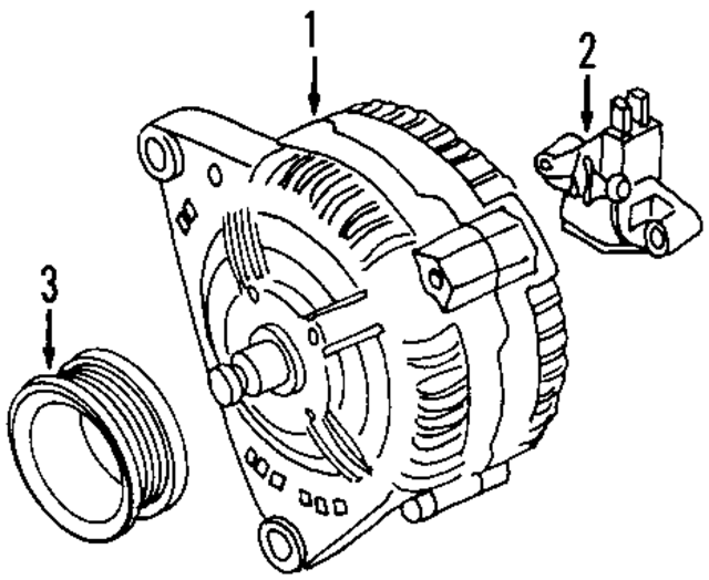 79903803A - : 2007-2010 Volkswagen Touareg - Voltage Regulator for Volkswagen Image