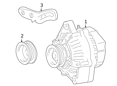 Alternator/Generator & Related Components for 2005 Toyota Echo #0