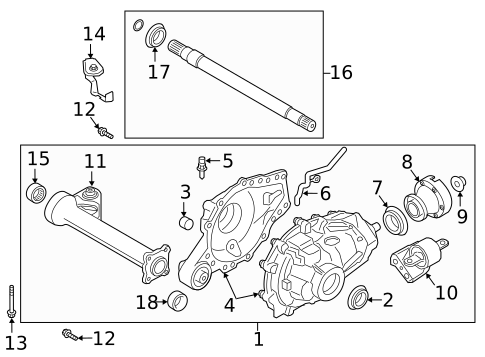Carrier & Front Axles for 2022 Ford Ranger #0