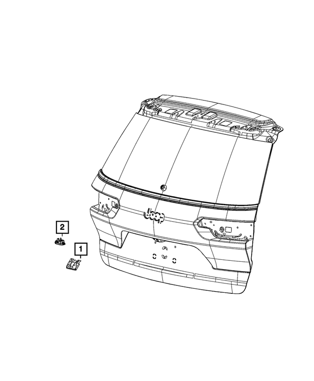 68303988AB - Electrical: Liftgate Switch for Jeep: Cherokee, Grand Cherokee, Grand Cherokee L, Grand Wagoneer, Wagoneer Image