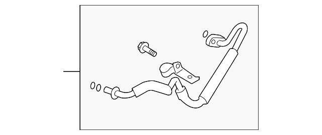 A/C Refrigerant Discharge Hose - Nissan (92490-6AV0A)