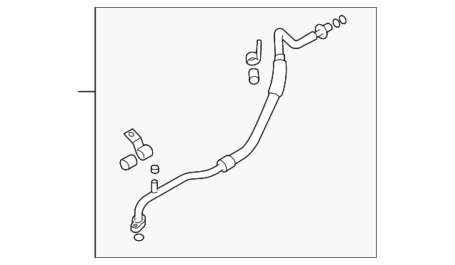A/C Refrigerant Suction Hose - Nissan (92480-6AV1A)