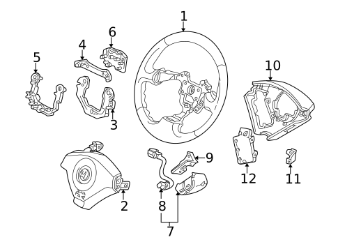 Steering Wheel & Trim for 2000 Honda S2000 #0