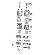 6LY591X7AD - Interior Trim: Front Headrest for Mopar Image