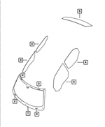 68081630AI - Glass: Shipping Assembly - 30 Lite Glass Windshield for Mopar Image