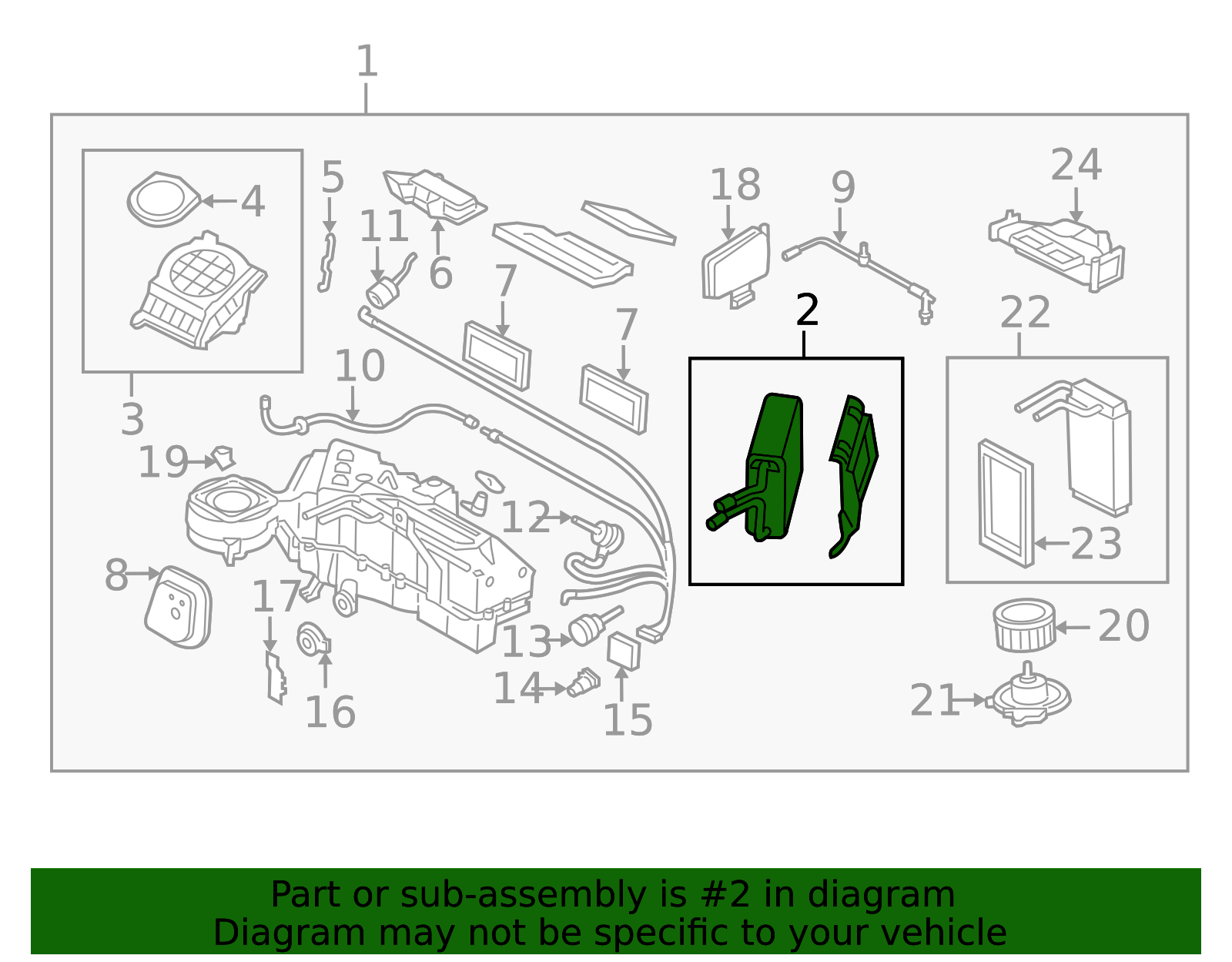 2003-2008 Ford | Evaporator Core | 7L3Z-19860-B | Walls' Ford Parts