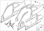 41217896146 - Bodywork: Body-Side Frame Right for BMW Image