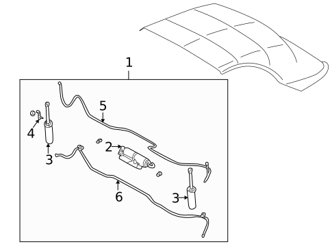 Motor & Components for 2005 Ford Thunderbird #0