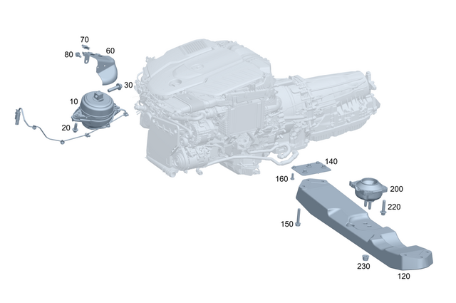 9911470 - Engine/Transmission Suspension: Spring Clip for Mercedes-Benz Image image