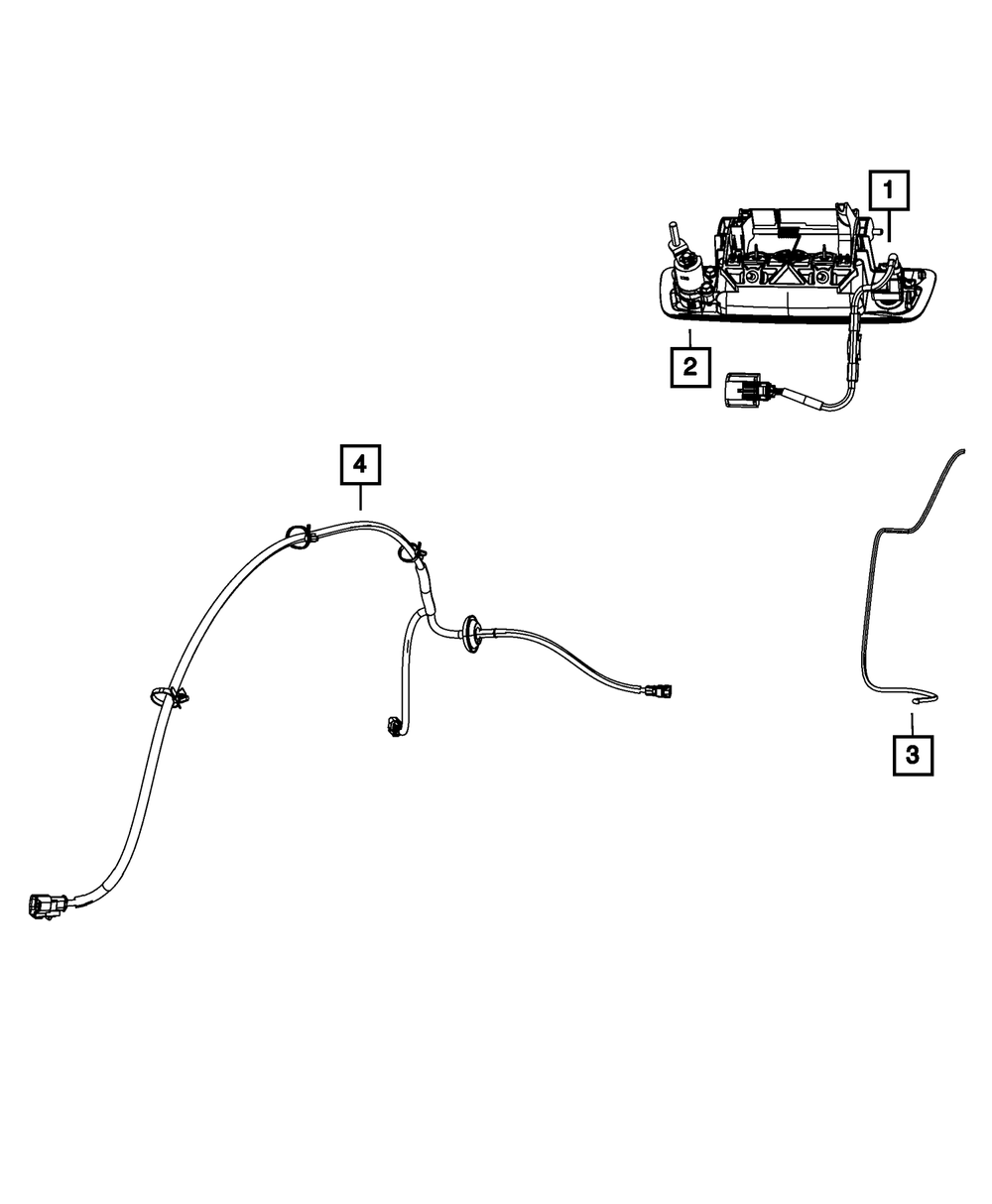 Tailgate Wiring - Mopar (68309561AC)