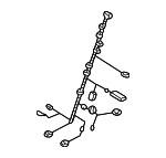 61126908611 - Body: Wire Harness for BMW: 740i, 740iL, 750iL Image