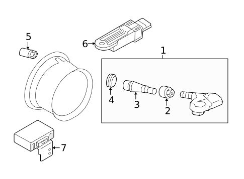 Tire Pressure Monitor Components for 2018 INFINITI QX80 #0