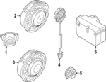 11A035415A - : Inst Panel Speaker for Audi: Q4 e-tron, Q4 e-tron Sportback Image